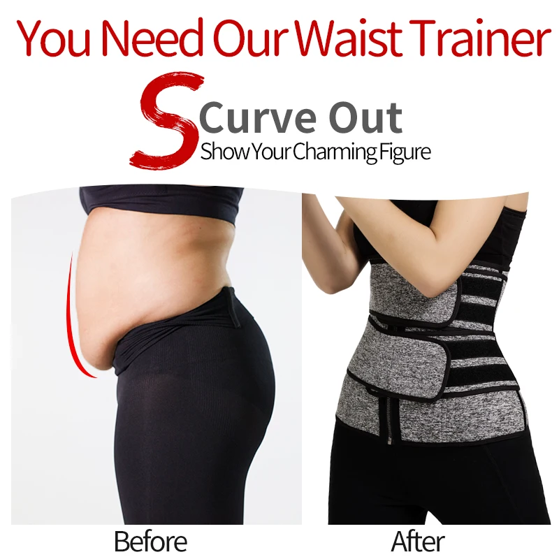 Waist Trainer Neoprene Sweat Shapewear Body Shaper Women Slimming Sheath Belly Reducing Shaper Workout Trimmer Belt Corset