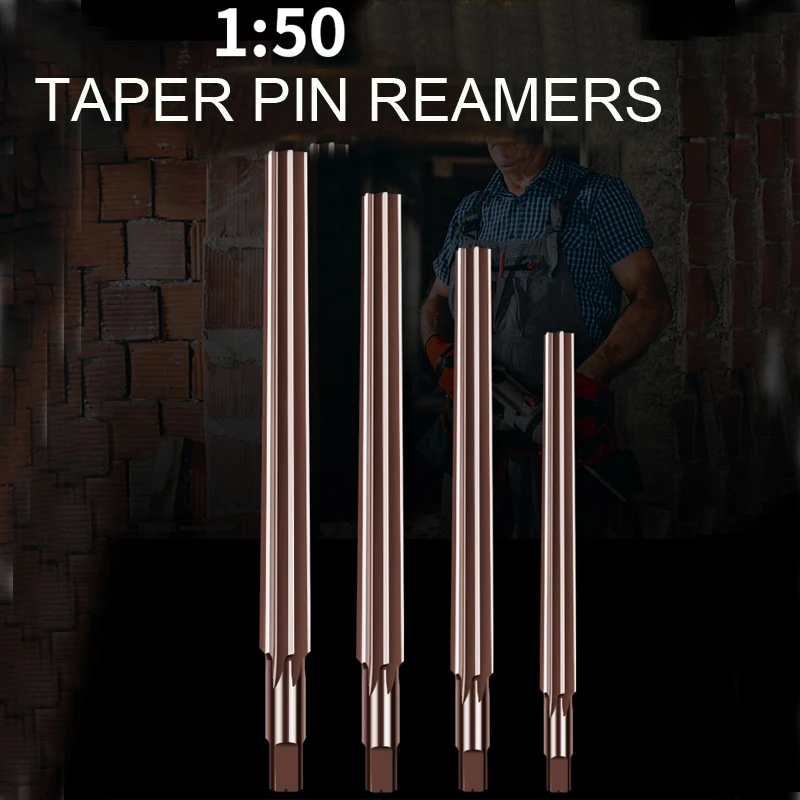 Taper Reamer HSS High Speed Tteel Machine Reamer Hand Reamer 1:50 Extended Lengthening Rifled Barrel