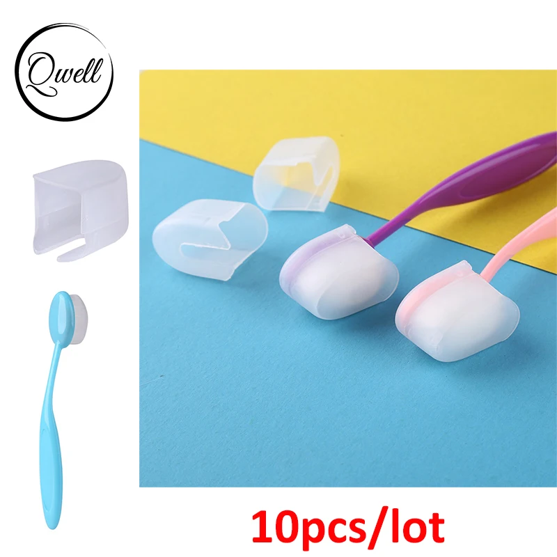 

QWELL 10pcs/lot Smooth Blending Brushes Strong Handles Soft Bristles for DIY Paper Card Ink Stamp Background Making Tools 2021