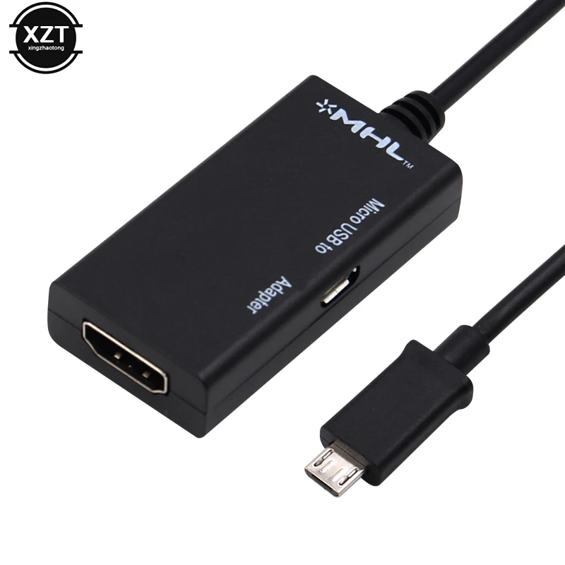 Micro USB 2.0 MHL toHDMI-kompatybilny kabel HD 1080P dla Samsung HTC xiaomi2 Android HDMI-kompatybilny Mirco USB 5pin MiniAdapter