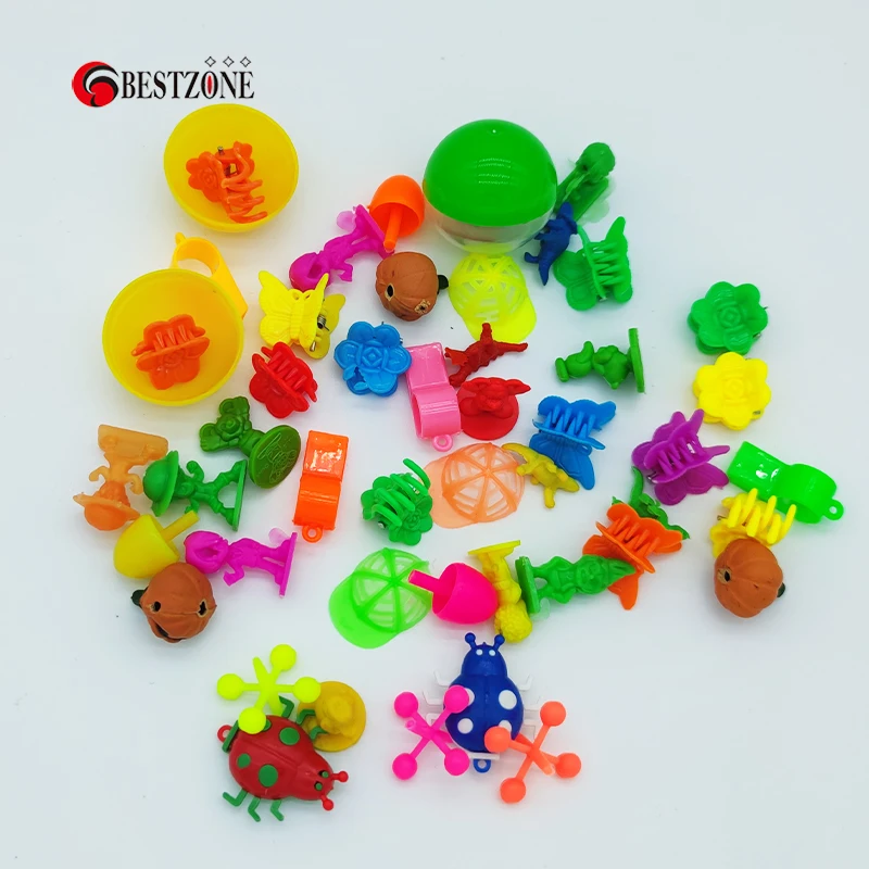 20Pcs/Lot Diameter 32MM Plastic PP Surprise Ball Empty Toy Capsules Colorful With Inside Different Figures Dolls Vending Machine