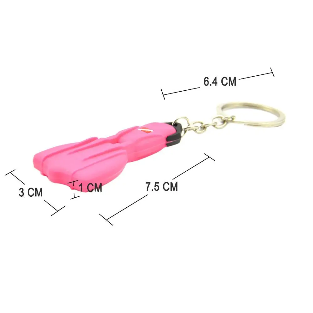 Mini Scuba Flipper Key Chain Dive Fins Keychain Key Ring Holder Keyring Pendant Ornaments Key chain