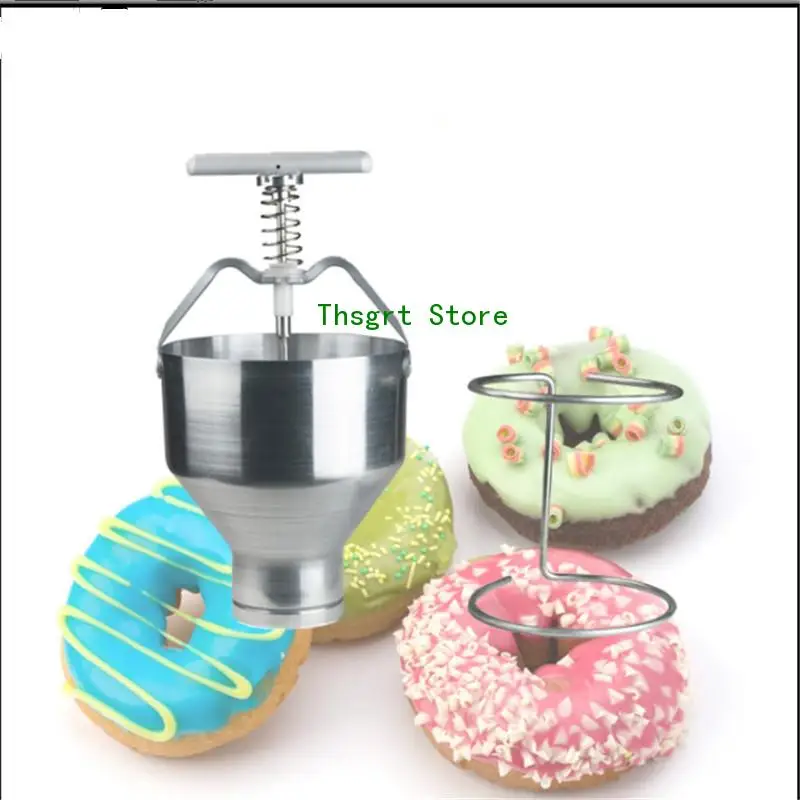 

stainless steel manual donut maker machine mini donut machine donut dropper doughnut making machine