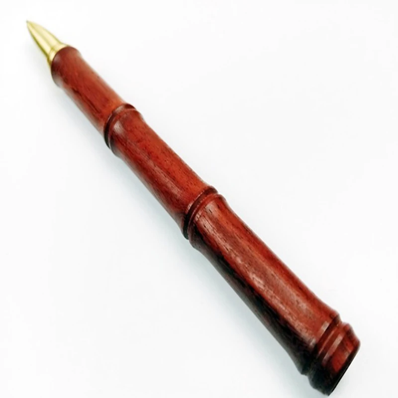 Red sandalwood copper signature pen Neutral pens ballpoint With Pouch bag