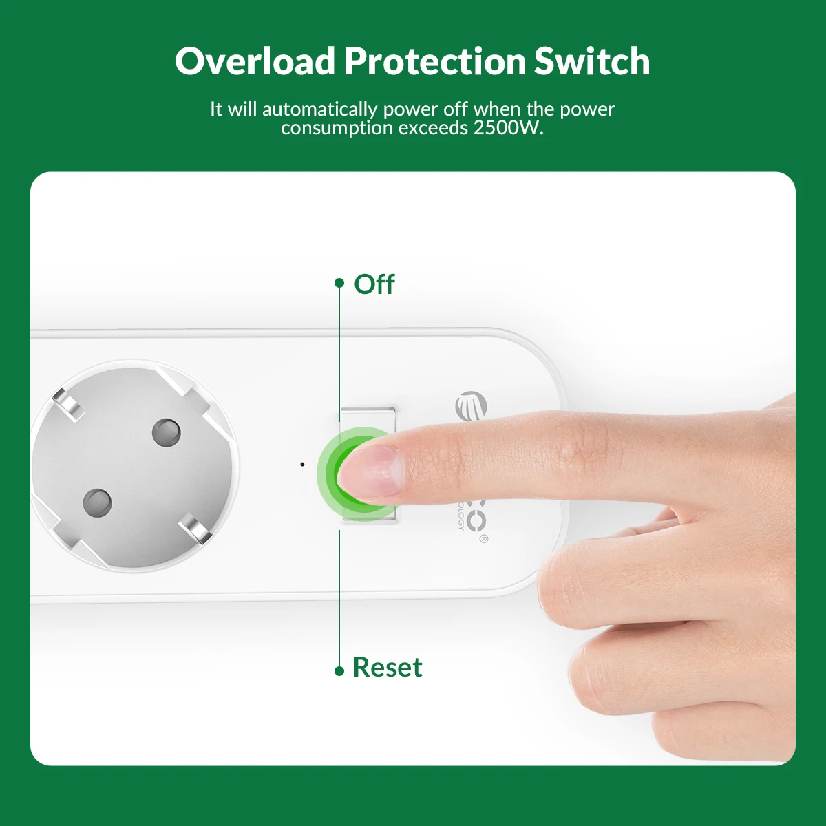 ORICO Power Strip with 3m Extension Cable Electrica Socket Multiple Sockets with Overload Surge Protector Network Filter