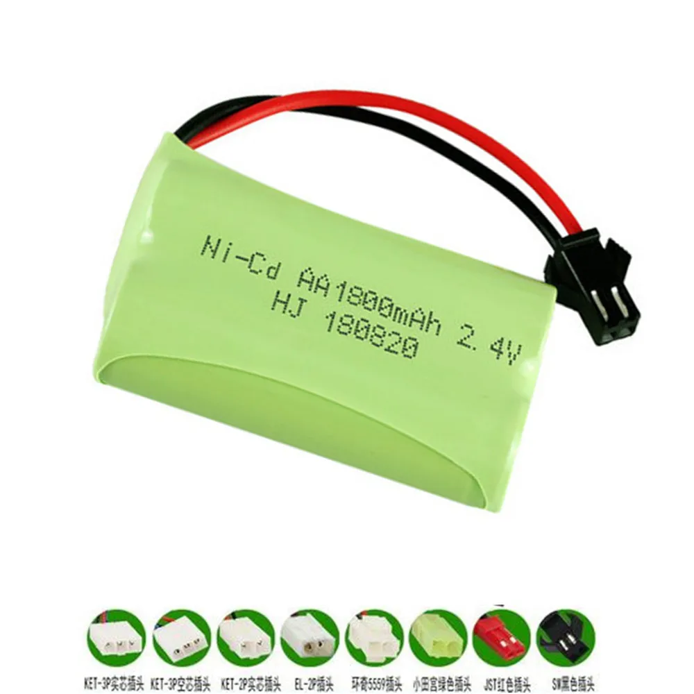 2.4v 1800mAh NiMH Battery For Rc toys Car Tanks Trains RC Robots Guns RC Boats NICD AA 700mAh 2.4v Rechargeable Battery