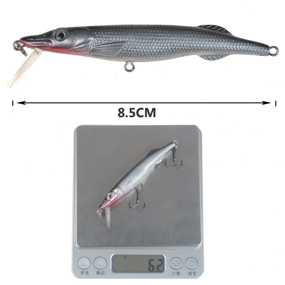 Jerbait minnow 8.5cm 6.2g – Señuelo sinking para bass y mar - imagen 3