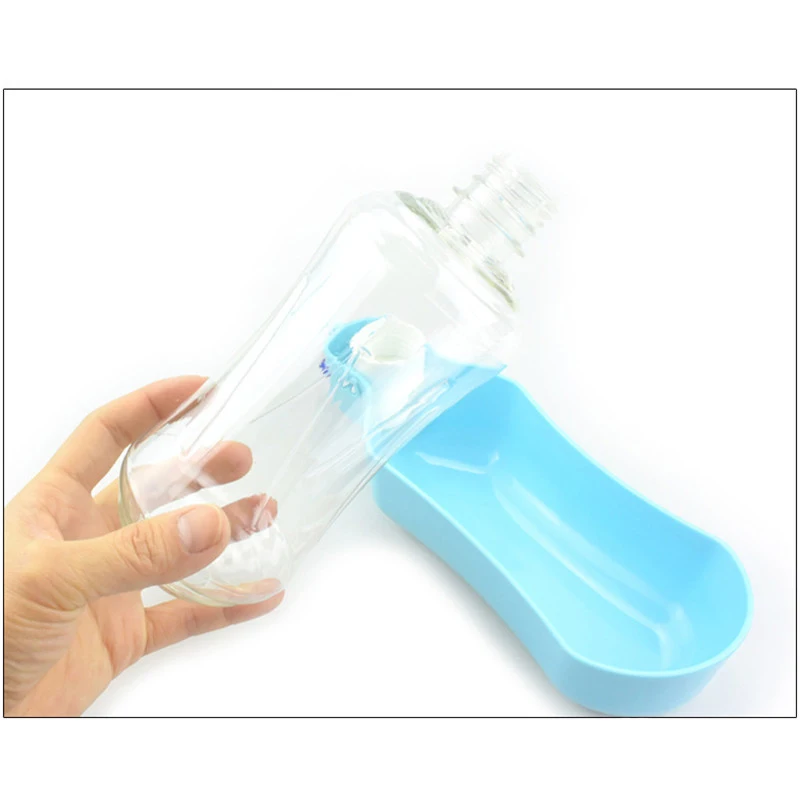 Water Bottle with Bowl for Pets, Outdoor Drinking Dispenser, Portable, Travel, Small and Medium Dogs, 250ml, 500ml