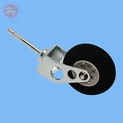 1 Set Stainless Steel Tail Wheel Bracket/Metal Lading Gear Tripod With Sponge Wheel RC Accessory