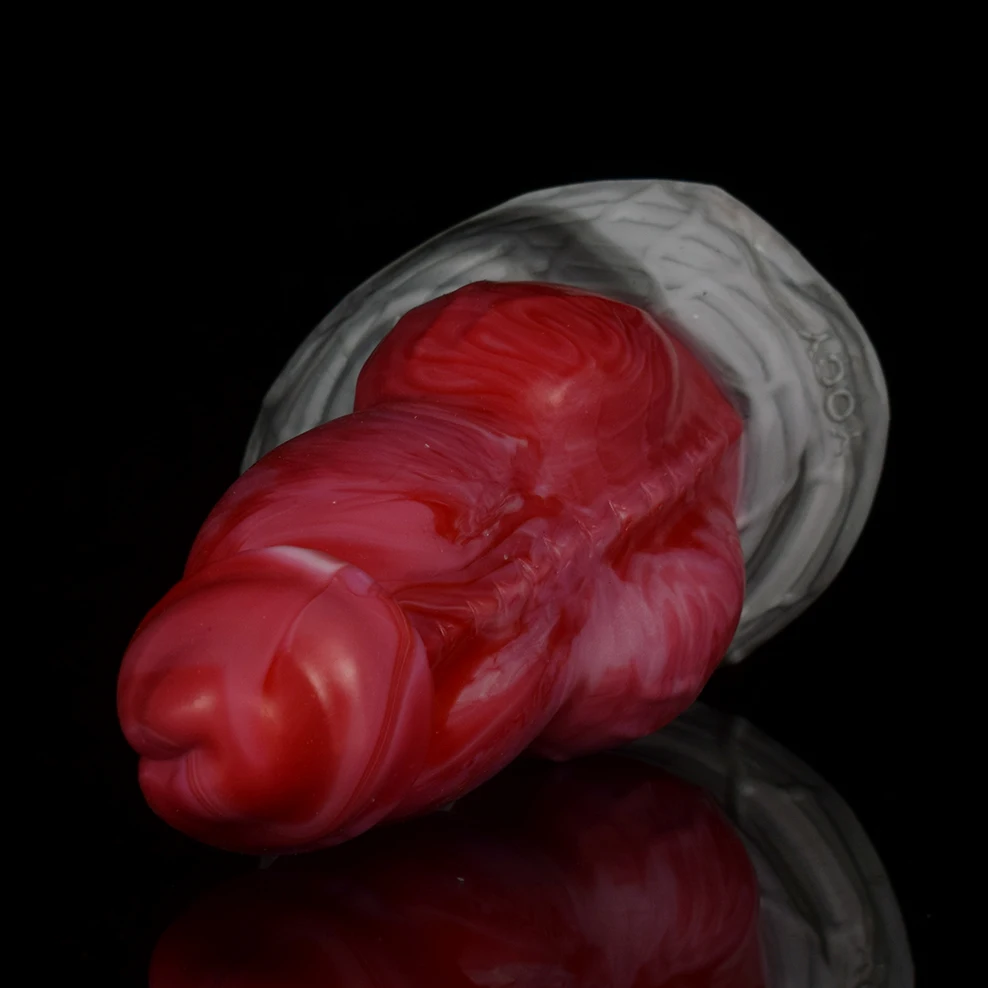 FAAK New Dragon Wolf Dildo With Sucker 7.5cm Large Knot Thick Dog Penis Silicone Anal Plug For Women Men Erotic Sex Toys Shop