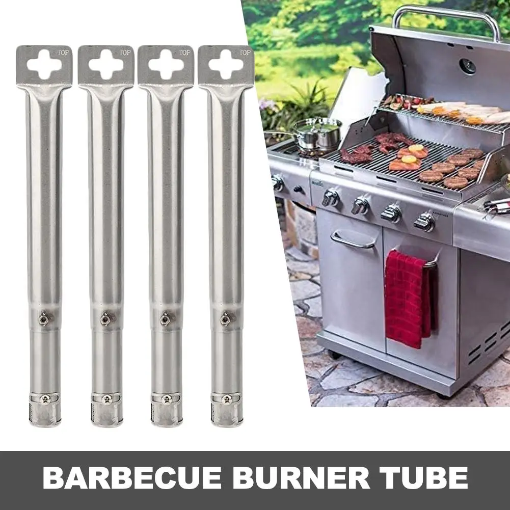 

4pack Barbecue Stainless Steel Tube Burners BBQ Gas Grill Parts Tube Burners Extendable Universal Fit For Barbecue Gas Grills