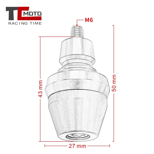 Imagen 2 del producto Perno de tornillo deslizante de marco de guardabarros delantero, protección antigolpes, 6mm, para KTM 1090 Adventure/R RC 125 200 390 690 Duke SMC 990 SMR/SMT