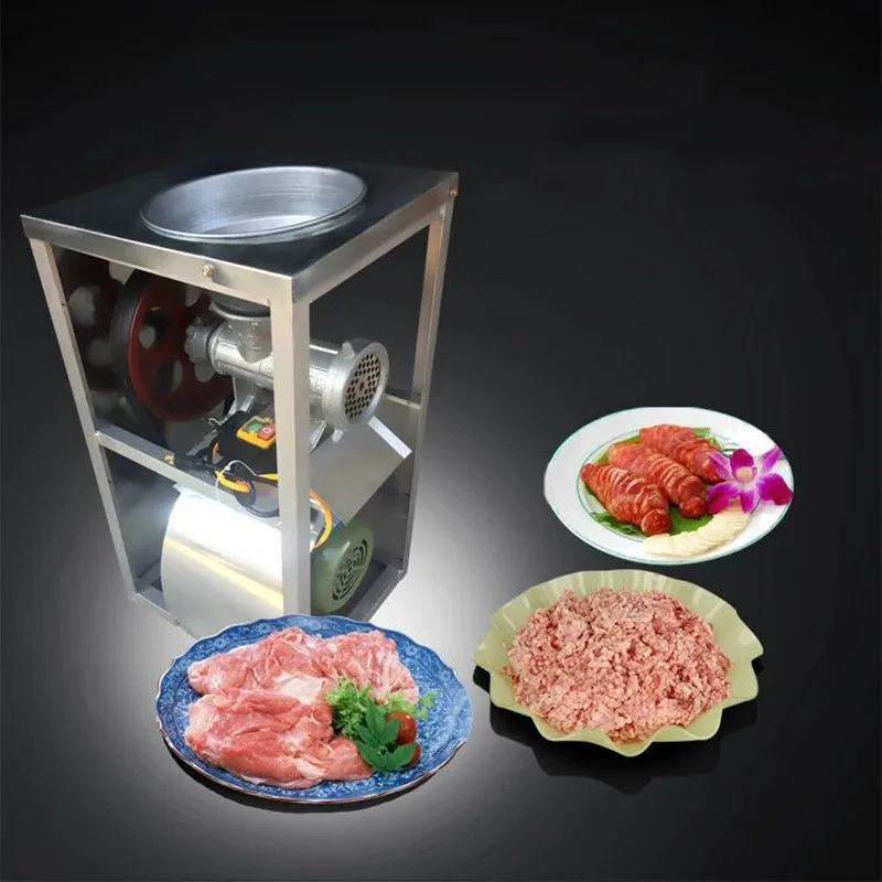 Cast Iron Sausage Stuffer Filling Pipe Pepper Peanut Grinding Machine Electric Chicken Bone Meat Grinder For Animal Food