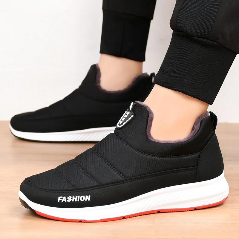 

Tennis Shoes Men 2021 Winter Fur Male Soft Comfortable Brand Sneakers Flexible Stable Non-slip Gym Sport Shoes Tenis Masculino