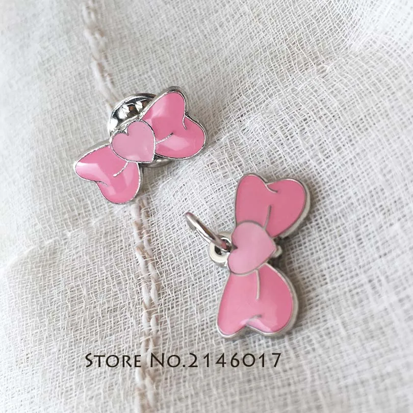 Hot Sale Popular Bowknot Lapel Pin Fashion Ladies Enamel Butterfly Bow Knot for Women Girl Collar Brooch Badge