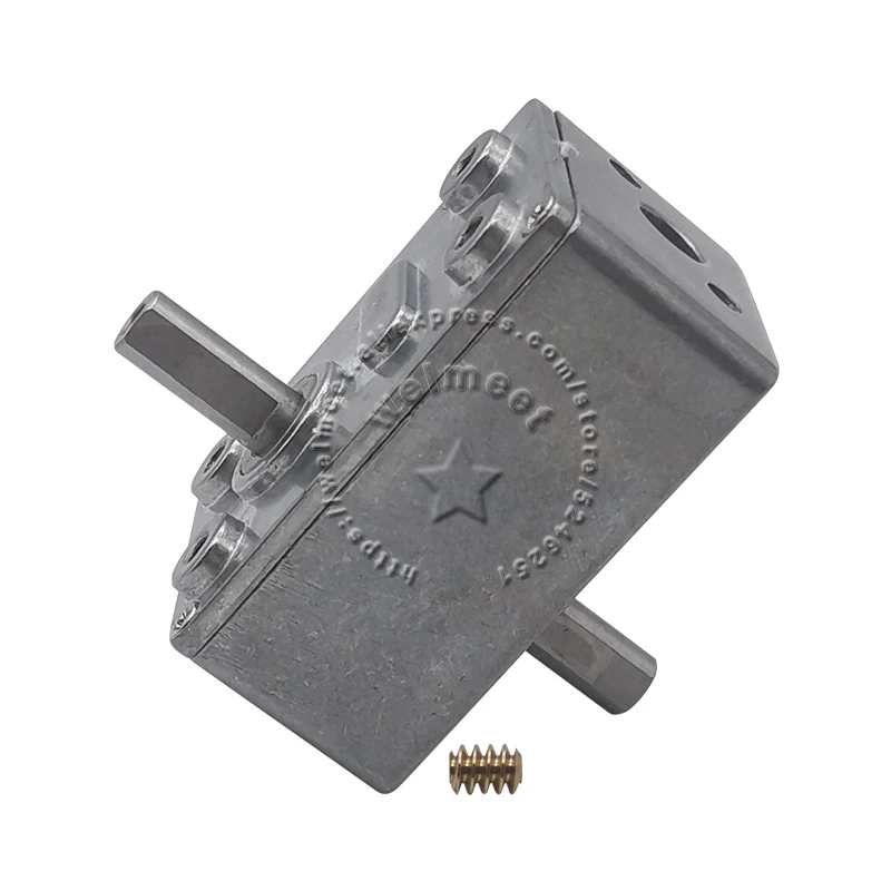 46x32 Full46x32 Full Metal Gearbox Dual Shaft Turbo Worm Motor Speed Reduction Speed Reducer For JGY370