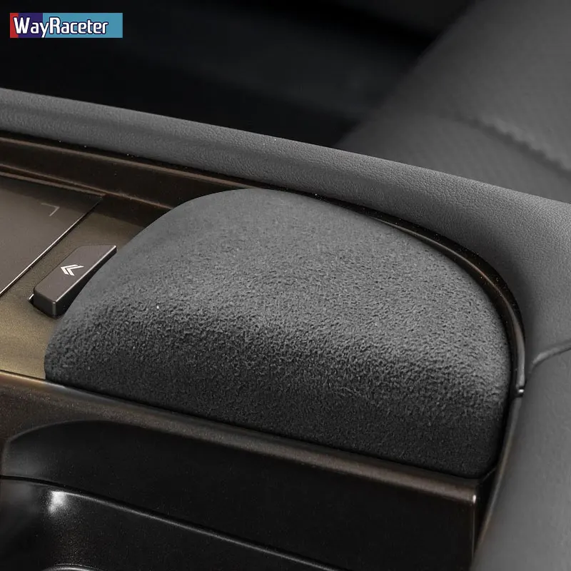 Ultrasuede Wrap Car Central Control Elbow Pad Decoration Cover Sticker For Lexus ES 300h 200 250 2018-On F Sport Accessories