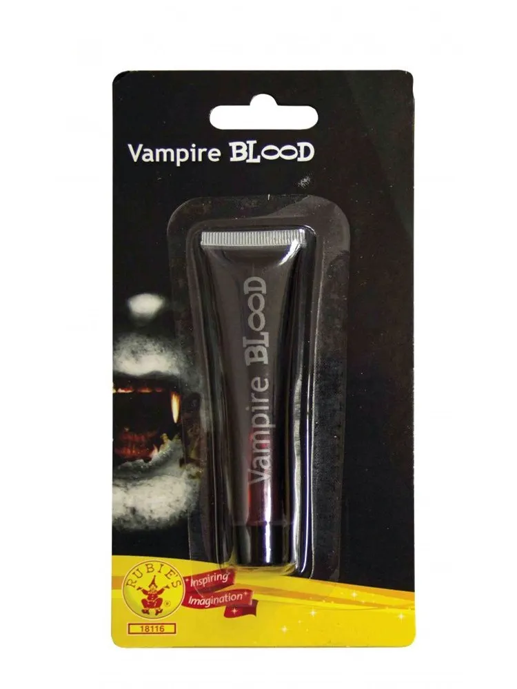 Vampire blood for costumes, make-up costume Halloween, carnival. Fake Vampire Blood. Holiday costume