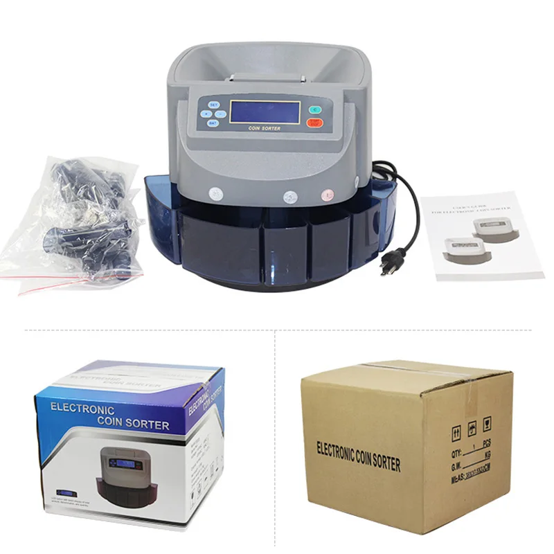 Imagem -05 - Multi Moeda Sorter Coin Máquina Contadora para Bank Shop Contando Valor Sar Usd Brl Trl Xd-9005