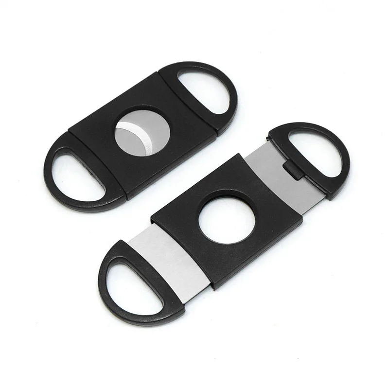 stainless steel cigar cutter Pocket Zigarren double blades smoking cutting accessories tool