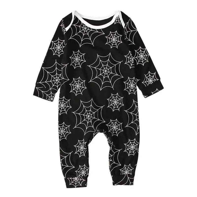 babzapleume Spring Fall Newborn Baby Boy Clothes Cartoon Print Cotton Long Sleeve Rompers Jumpsuit Toddler Halloween Costume 034