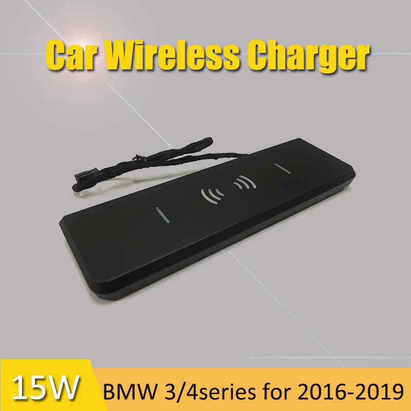 For bmw f30 wireless charger 15W fast charging board 320li 328i 335i 2016-2019  F31 F32 F34 F36 QI phone charger 3/4 series LHD