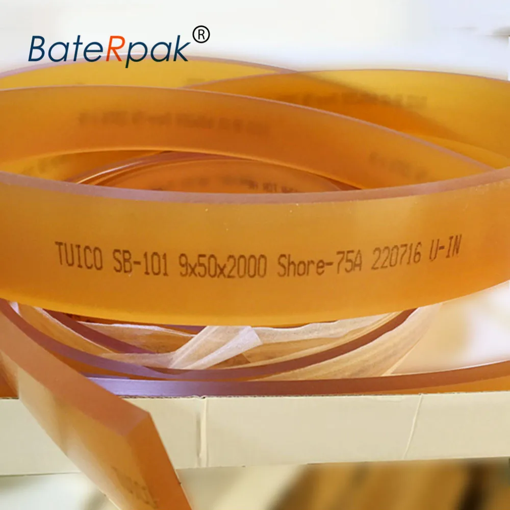 

TUICO Screen printing rubber scraper,BateRpak Supply Printing machine plastic sheet Shore-85A,1 Meter price