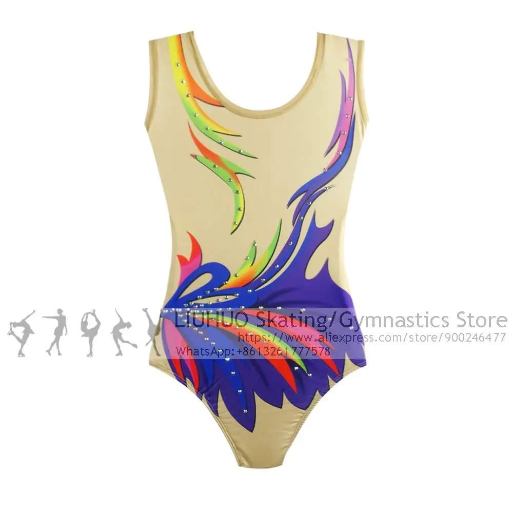 Gymnastics Leotards Girls Teens Competitions  Kids Ice Skating Dress Rhythmic Leotard Artistic Christmas Gifts Multicolor