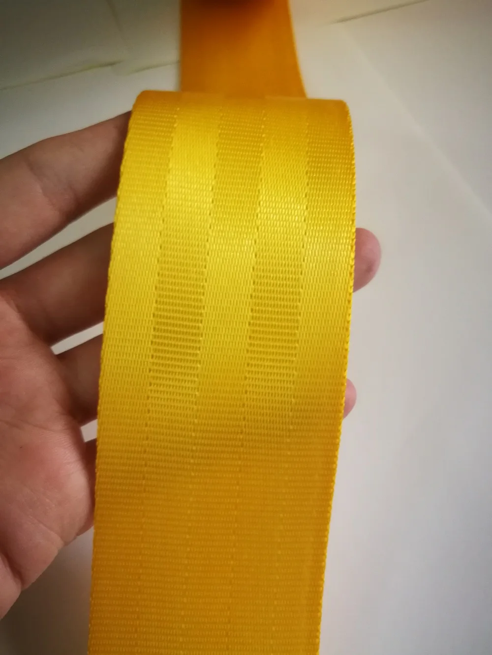 Yellow 3M-30M car seat belt webbing Car modified 3C standard certified child safety belt car accessories