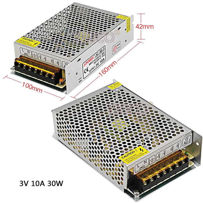 Regulated Switching Power Supply DC3V 10A/20A/25A/40A 180W Swich Driver Transformer AC110V 220V to DC 3v For LED Strip Light CNC