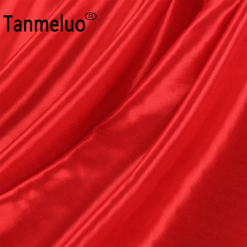 Red Backdrop Curtains for Parties Ice Silk Photobooth Drapes for Wedding Birthday Party Photography Background Drapery Panel