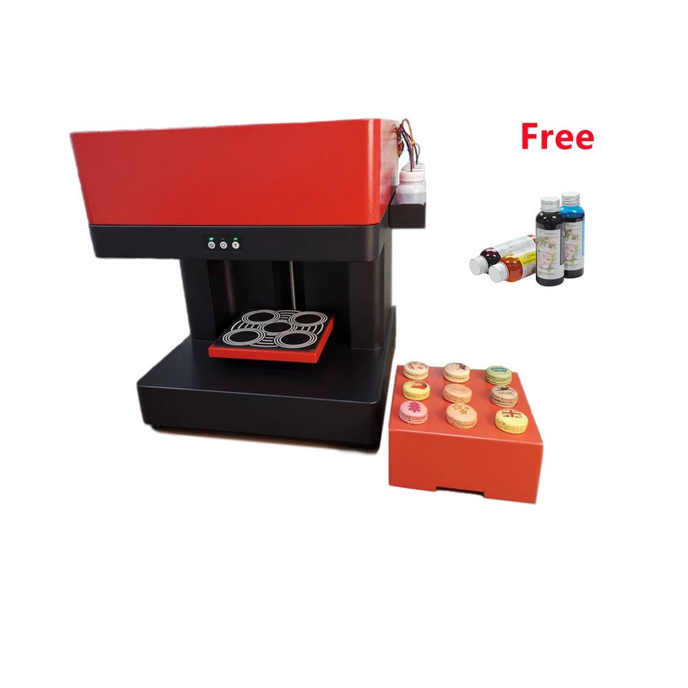 

Automatic Food Printers 4 Cups Coffee Printer Inkjet Edible Printing Machine for Latte Espresso Cappuccino Cake Macaron