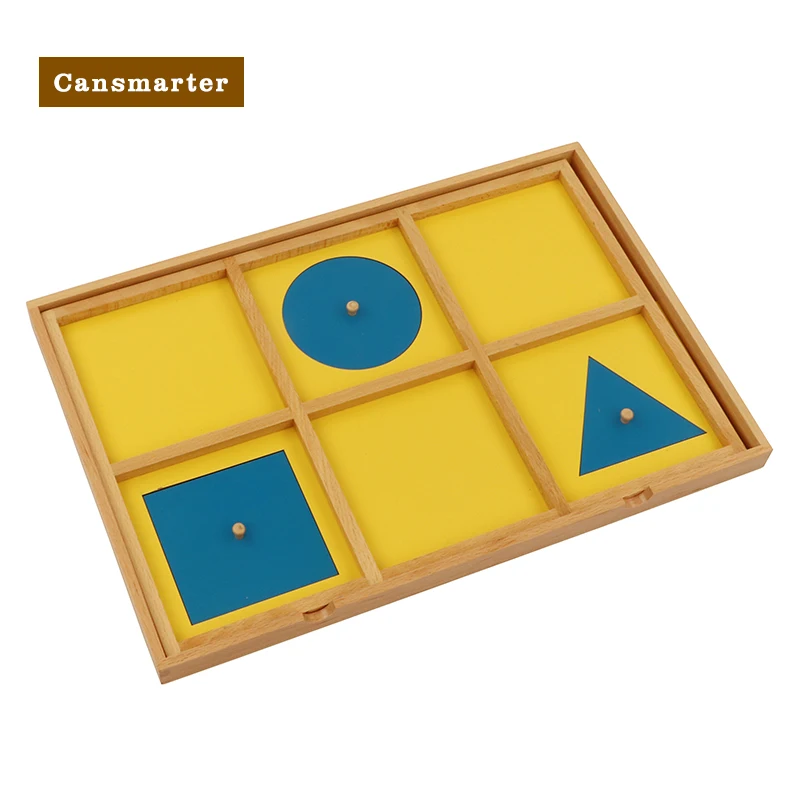 

Montessori Learning Materials Educational Toy Geometric Demonstration Tray Games Kids Wooden Early Preschool Toys for Children