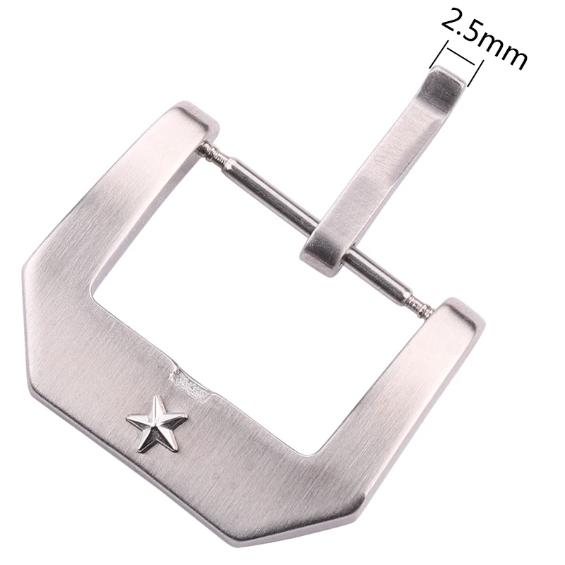 22mm Stainless Steel Watch Buckle Fashion Watchbands Strap Clasp High Quality Silver Brushed Metal Watch Accessories