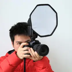 ユニバーサルoctangleスタイルの折りたたみ式フラッシュライトディフューザー,ソフトボックス,canon,Nikon用ソフトボックス,20cm