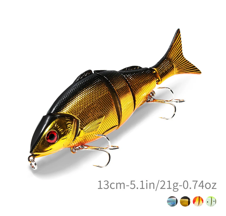 

4 Segment Jointed Fishing-Lure 13CM 21G Slow Sinking/Floating Lures Hard Baits Crankbait Jointed Fishing Wobblers Fishing Tackle