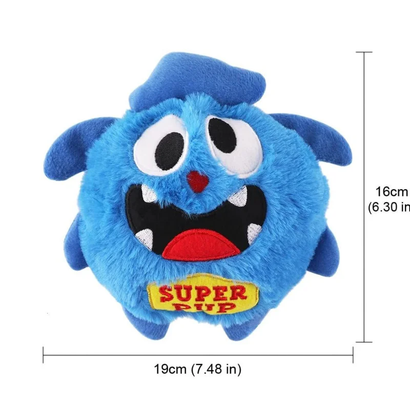 Imagem -06 - Monster Interactive Plush Giggle Ball para Animais de Estimação Crazy Bouncer Dog Toy Exercício Eletrônico Toy Entretenimento Motorizado Puppy