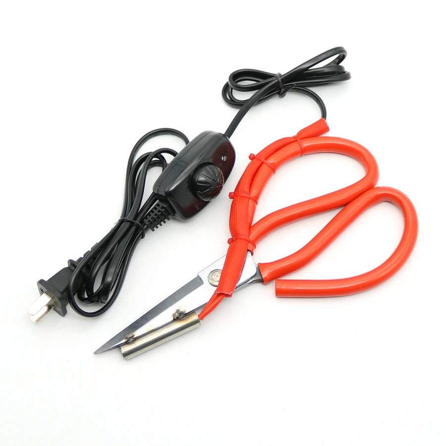 

Adjustable Temperature Control Electric Heating Tailor Scissors Cut Ribbon Tools