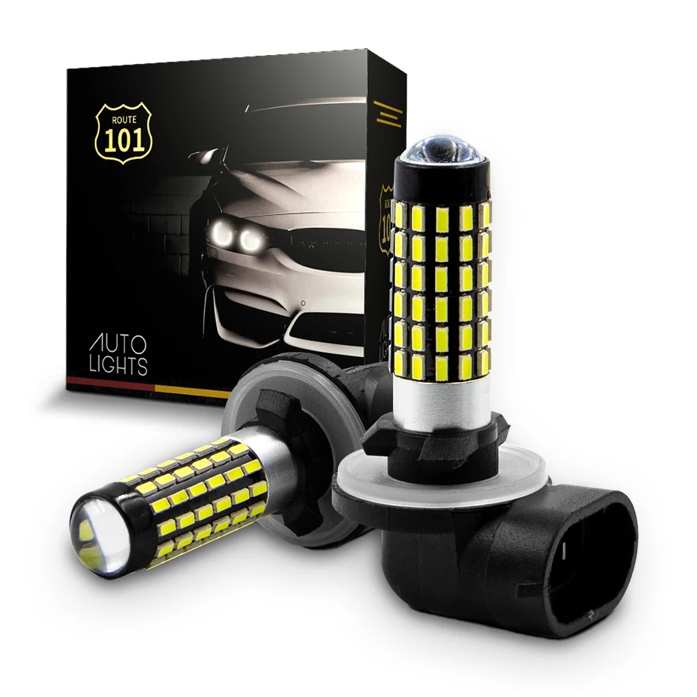 Route101 881 886 LED Headlight Light Bulbs for ATV UTV Polaris RZR Ranger Ace Golf Cart EZGO Club Car DS Precedent Off-road Lamp