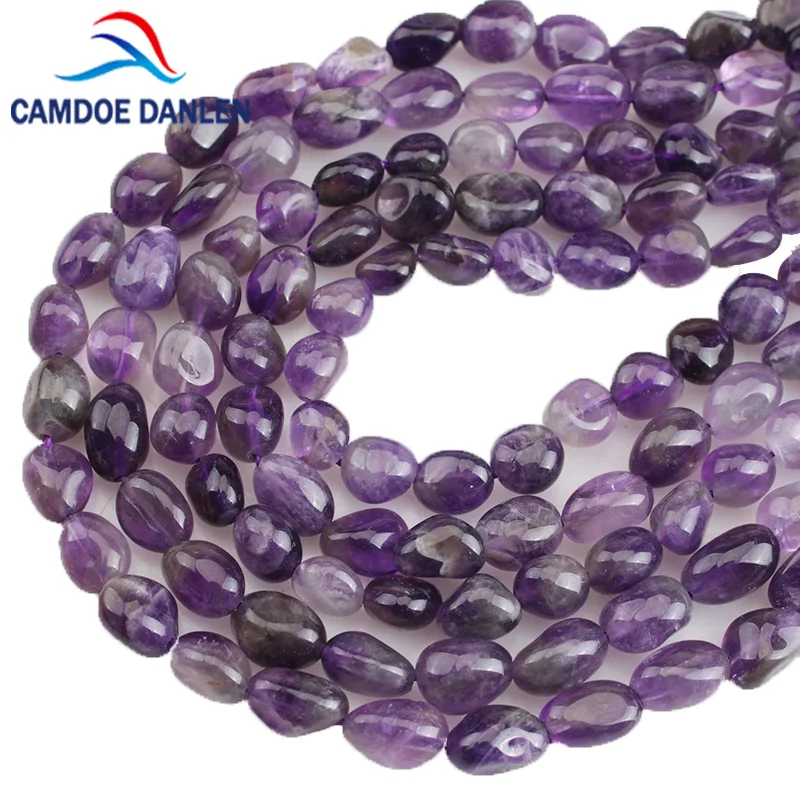 

Natural Lrregular Stone Purple Amethysts Crystal Beads 6-8mm 8-10mm 15inches Gravel Beads FIT Diy For Jewelry Making Wholesale