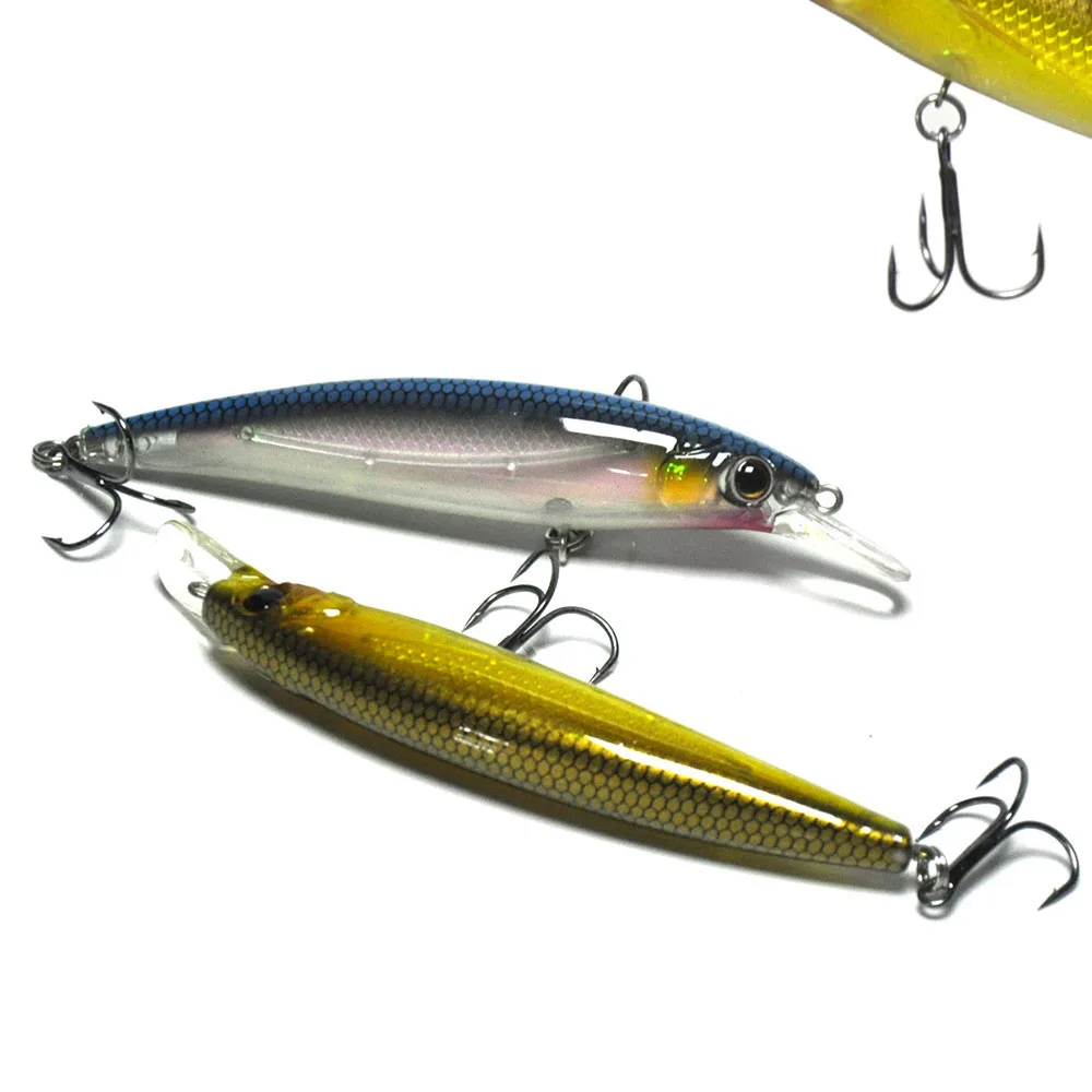 10pcs/lot 110mm 13.5g Hard Fishing Lures Sinking Minnow Rattle w/ Display Box
