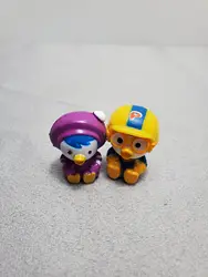 2pcs Korean parent child education cartoon pororoing figure model toys