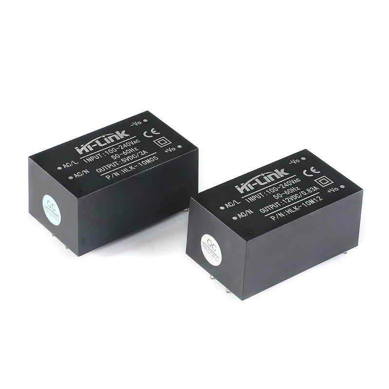 AC-DC isolated switching power supply module 220v 5V/ 10W 2A  step down power supply module AC DC converter HLK-10M05 HLK-10M12