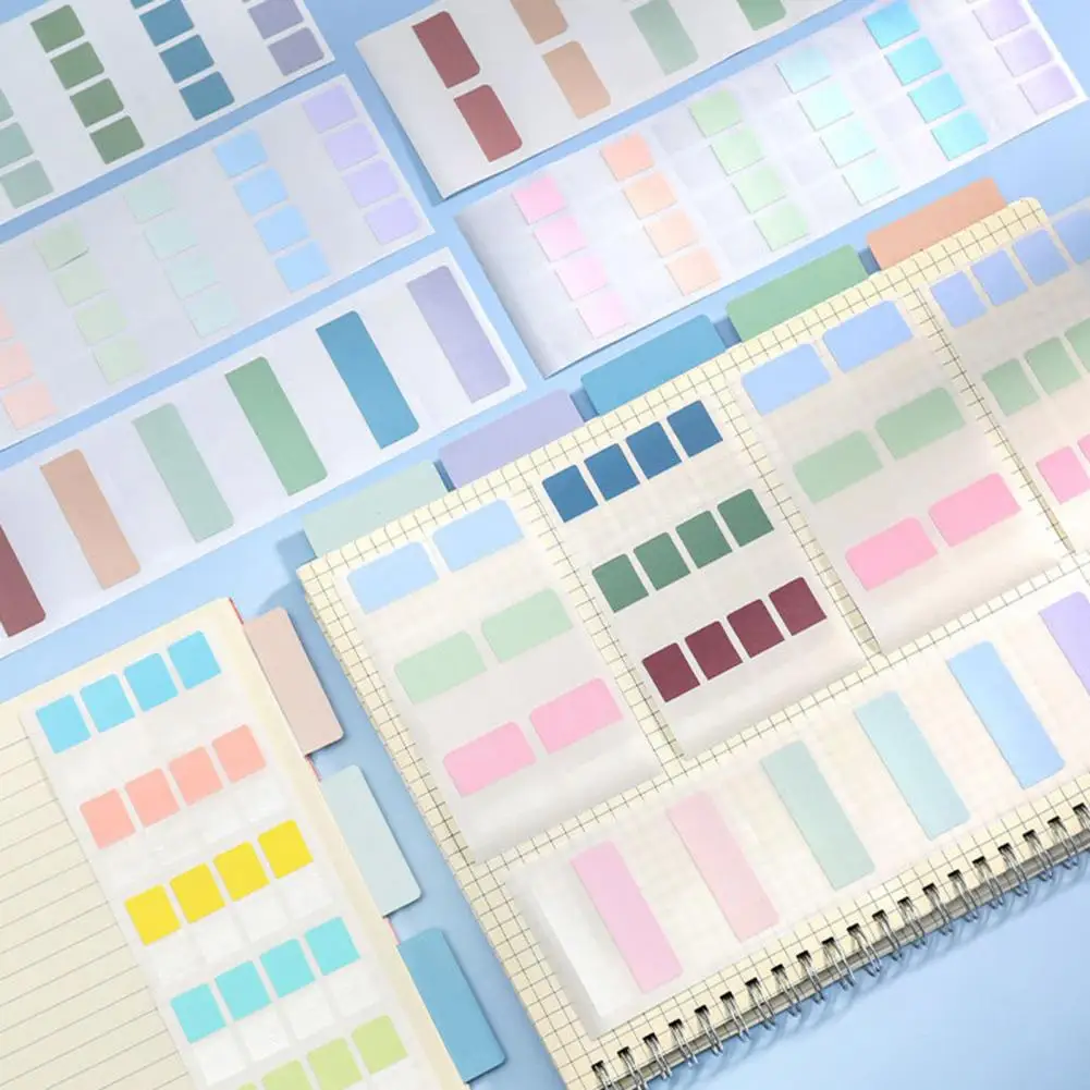 Etiquetas de índice adhesivas, guías de tarjetas de índice útiles, tablero de notas adhesivas, tablero de mensajes pequeño anticaída, 10 unids/bolsa