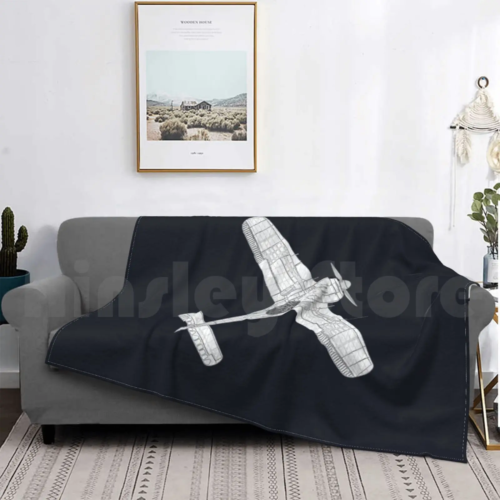 Focke Wulf Fw 190 Blanket Super Soft Warm Light Thin Fw 190 Focke Wolf German World War Ww2 Air Force Propeller image 3