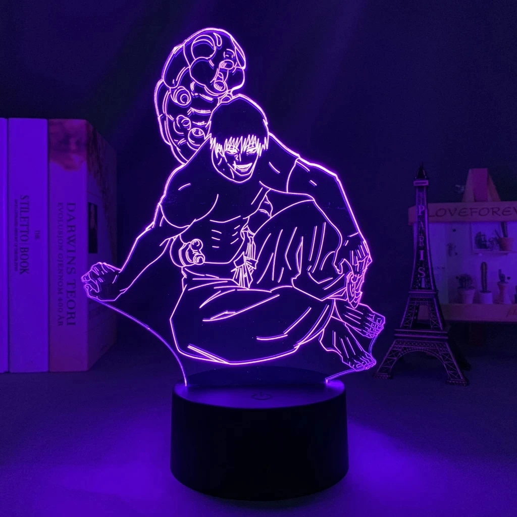 Manga Led Light Jujutsu Kaisen Toji Fushiguro for Bedroom Decor Night Light Jujutsu Kaisen Gift Acrylic Anime 3d Lamp Room Decor