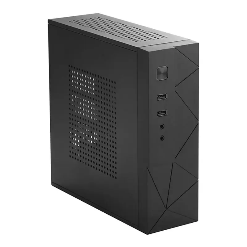 

JX01 SECC Mini ITX шасси для HTPC игровой компьютер чехол корпус настольного ПК G6DC