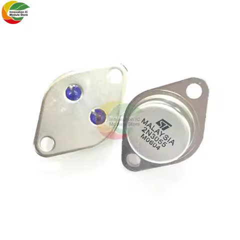 Ziqqucu 1 piece/batch Transistor 2N3055 Power Transistor NPN AF TO-3 Metal Case 15A/60V Amplifier Audio Power Transistor