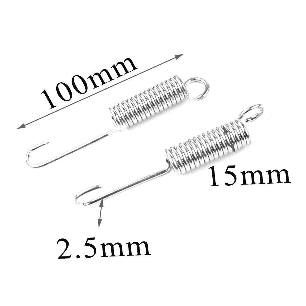 Moto 75 90 100 110 120mm molla di ritorno del cavalletto adatta per molla di tensione del cavalletto con gancio