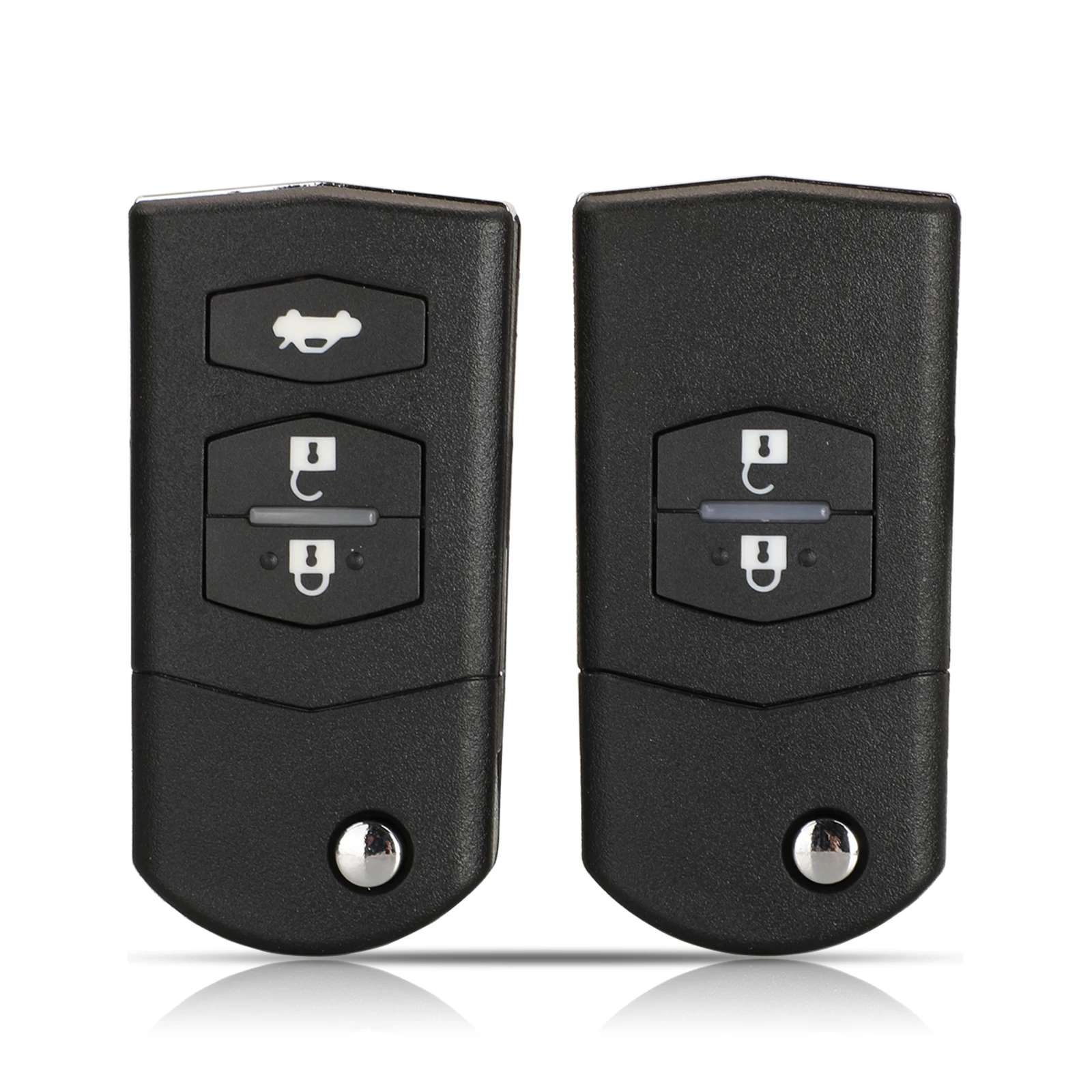 

Jingyuqin 2/3 кнопки для Mazda M3 M6 M5 Axela Atenza флип-чехол для дистанционного ключа автомобиля с заменой необрезанного лезвия